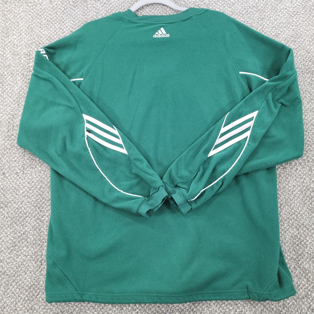 Adidas Climawarm Fleece Pullover Green Mac Eastern Michigan E Mens Medium Sporty View 2